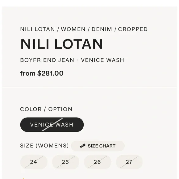 NILI LOTAN sz 27 Boyfriend Jeans in Venice Wash Blue Raw Hem Crop Mid Rise - Picture 4 of 13